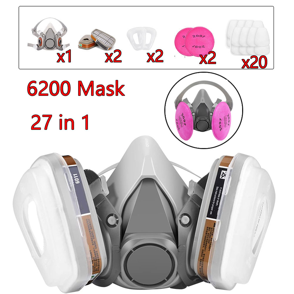 Dust Mask Construction - 27in1 6200 Half Gezicht Stof Gasmasker